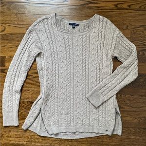 American Eagle Side Zip Sweater - Wheat - Medium